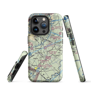 Flatwoods Airport (8VA6) VFR Sectional  Tough iPhone Case