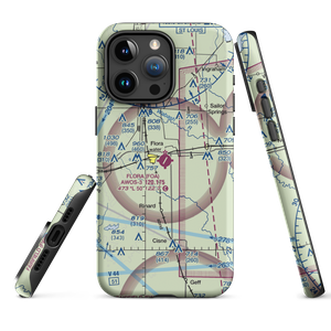 Flora Municipal Airport (FOA) VFR Sectional  Tough iPhone Case