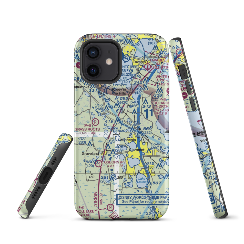 Florida Flying Gators Airport (3FD4) VFR Sectional  Tough iPhone Case iPhone 12 model shown