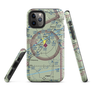 Floyd W. Jones Lebanon Airport (LBO) VFR Sectional  Tough iPhone Case