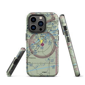 Floyd W. Jones Lebanon Airport (LBO) VFR Sectional  Tough iPhone Case