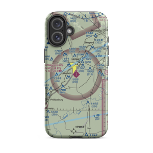 Floyd W. Jones Lebanon Airport (LBO) VFR Sectional  Tough iPhone Case