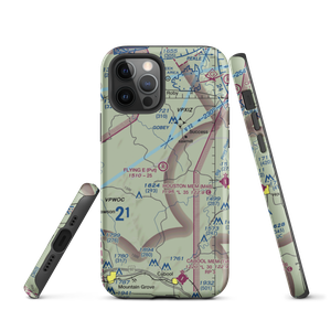 Flying 'E' Airport (6MO3) VFR Sectional  Tough iPhone Case
