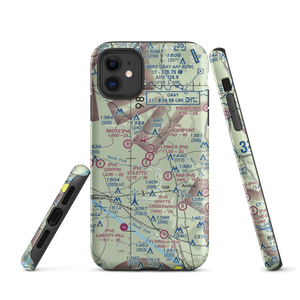 Flying 'K' Airport (TA27) VFR Sectional  Tough iPhone Case