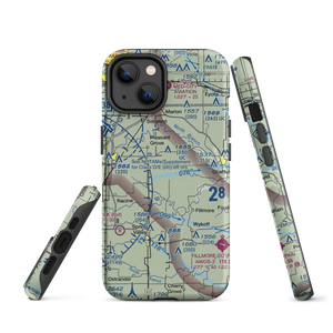 Flying A Airport (2C4) VFR Sectional  Tough iPhone Case