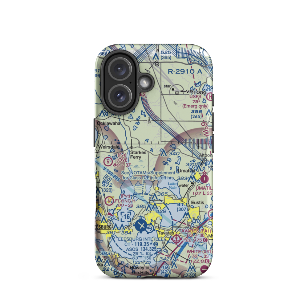 Flying Exotics Airport (47FL) VFR Sectional  Tough iPhone Case iPhone 16 model shown