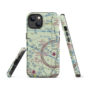 Flying G H Ranch Airport (9TE7) VFR Sectional  Tough iPhone Case