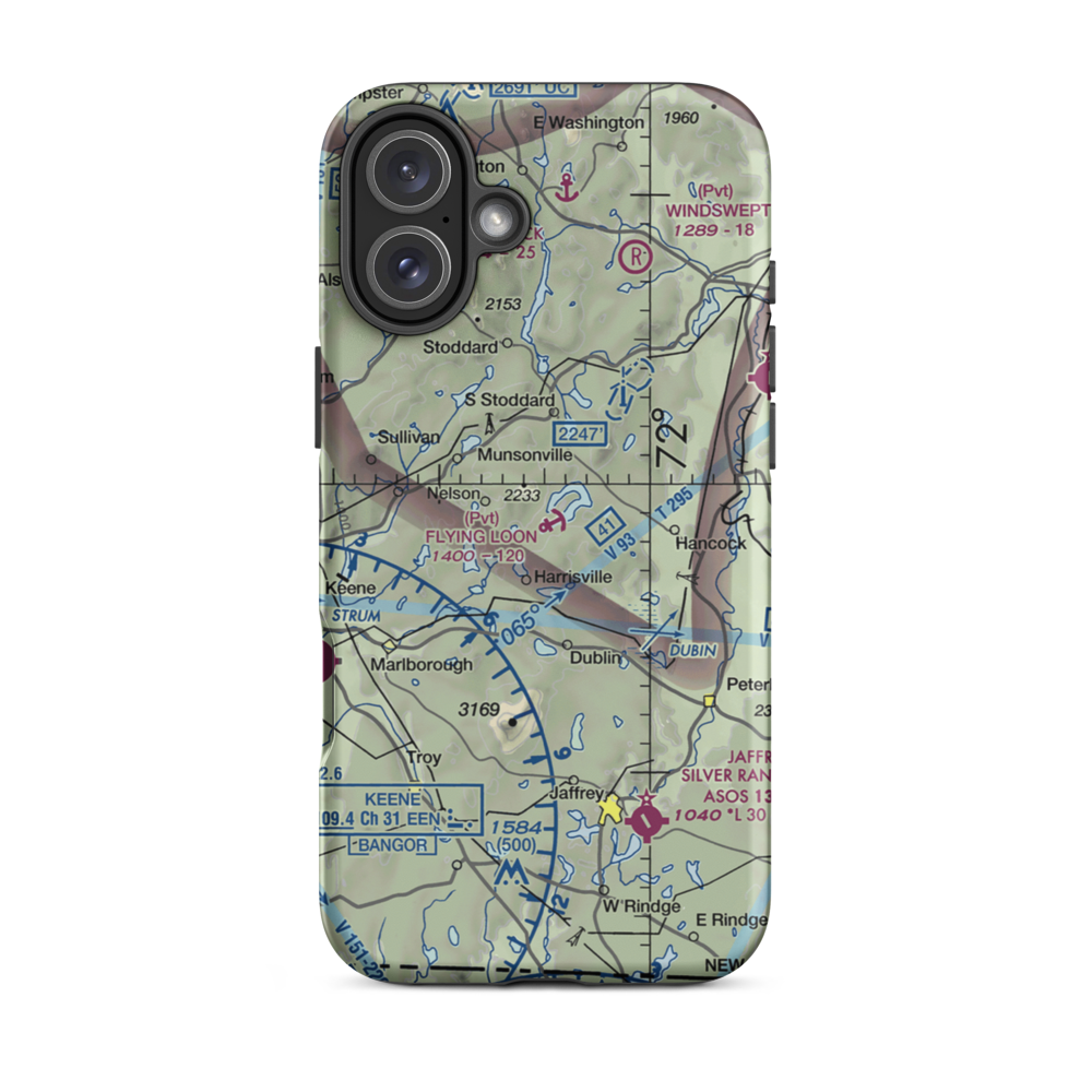 Flying Loon Seaplane Base (3NH2) VFR Sectional  Tough iPhone Case iPhone 16 Plus model shown