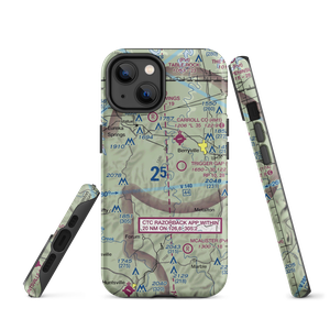 Flying Machines Airstrip (AR08) VFR Sectional  Tough iPhone Case