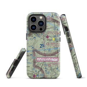 Flying Machines Airstrip (AR08) VFR Sectional  Tough iPhone Case