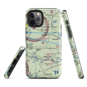 Flying Shamrock Airport (6MU4) VFR Sectional  Tough iPhone Case