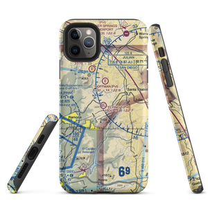 Flying T Ranch Airport (CA76) VFR Sectional  Tough iPhone Case