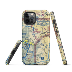 Flying T Ranch Airport (CA76) VFR Sectional  Tough iPhone Case