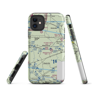 Flying V Ranch Airport (10MO) VFR Sectional  Tough iPhone Case