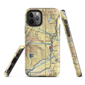 Flying Y Ranch Airport (03ID) VFR Sectional  Tough iPhone Case