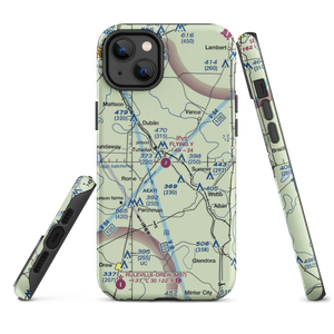 Flying Y Service Airport (MS41) VFR Sectional  Tough iPhone Case