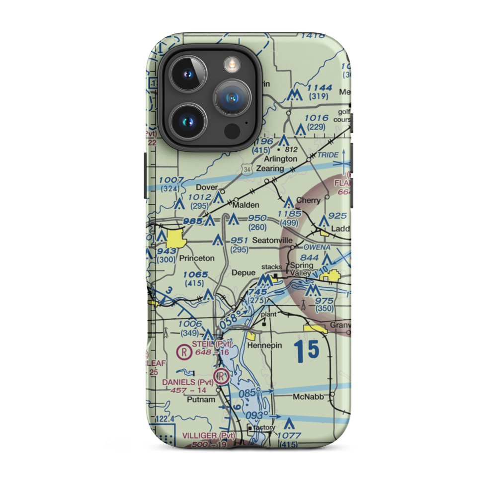 Foley Airport (72LL) VFR Sectional  Tough iPhone Case iPhone 16 Pro Max model shown