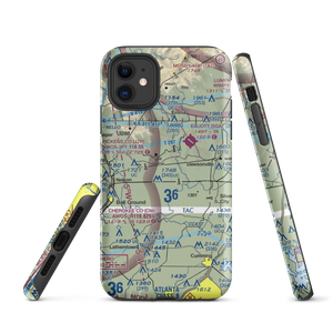 Foothills-Holcomb Airport (GA36) VFR Sectional  Tough iPhone Case
