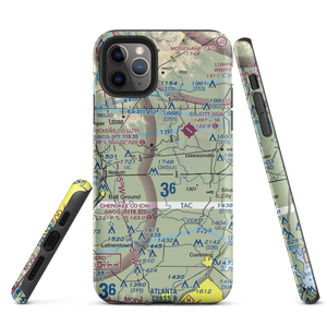 Foothills-Holcomb Airport (GA36) VFR Sectional  Tough iPhone Case