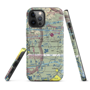 Foothills-Holcomb Airport (GA36) VFR Sectional  Tough iPhone Case