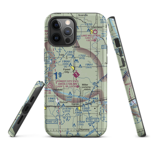 Forest City Municipal Airport (FXY) VFR Sectional  Tough iPhone Case