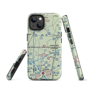Forest Home Airport (MS23) VFR Sectional  Tough iPhone Case