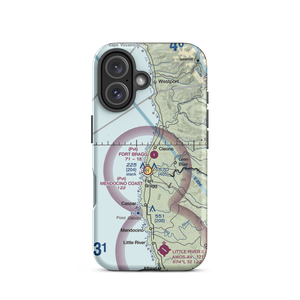 Fort Bragg Airport (FOB) VFR Sectional  Tough iPhone Case