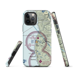 Fort Bragg Airport (FOB) VFR Sectional  Tough iPhone Case
