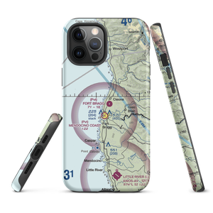 Fort Bragg Airport (FOB) VFR Sectional  Tough iPhone Case