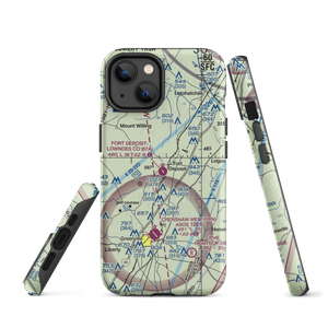 Fort Deposit Lowndes County Airport (67A) VFR Sectional  Tough iPhone Case