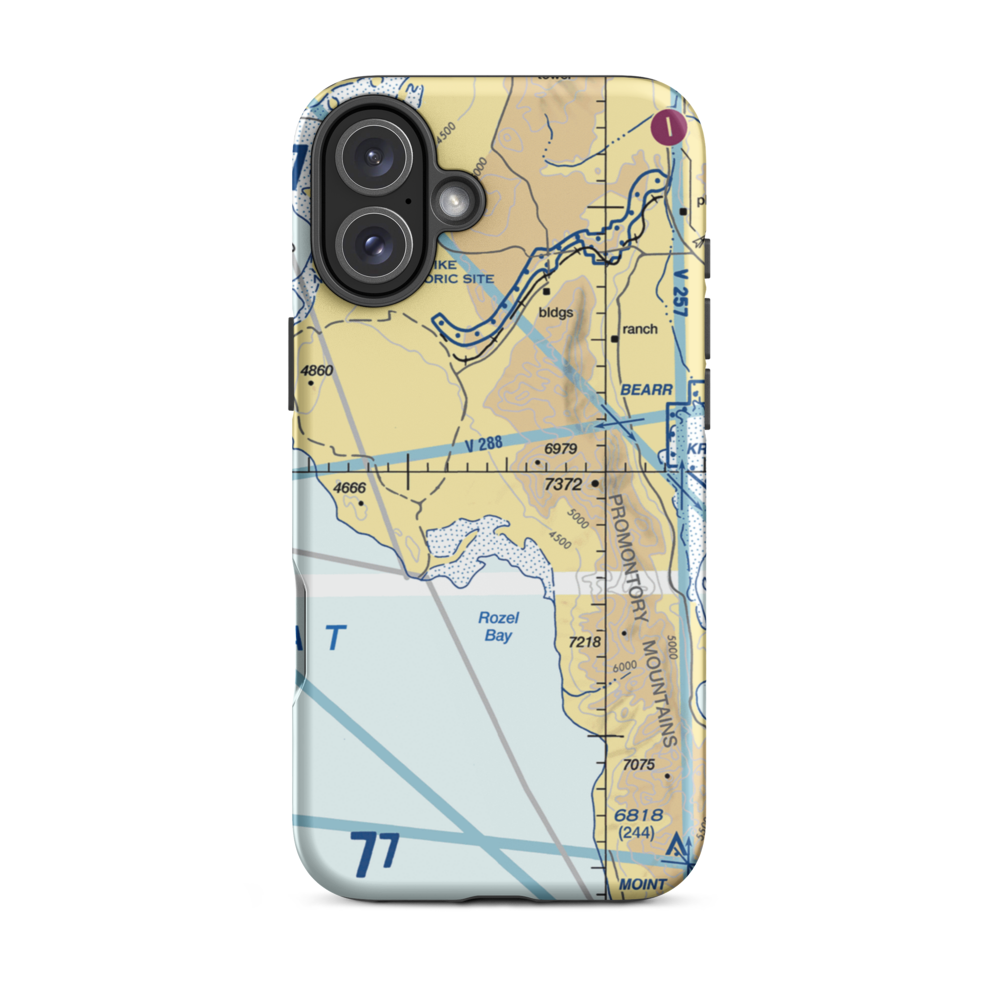 Fort Ranch Airport (2UT3) VFR Sectional  Tough iPhone Case iPhone 16 Plus model shown