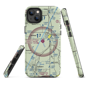 Fort Scott Municipal Airport (FSK) VFR Sectional  Tough iPhone Case