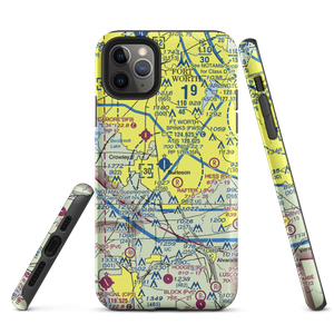 Fort Worth Spinks Airport (FWS) VFR Sectional  Tough iPhone Case