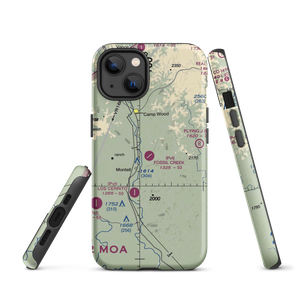 Fossil Creek Ranch Airport (TE78) VFR Sectional  Tough iPhone Case