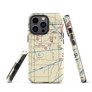 Fourth Creek Ranch Airport (TS79) VFR Sectional  Tough iPhone Case