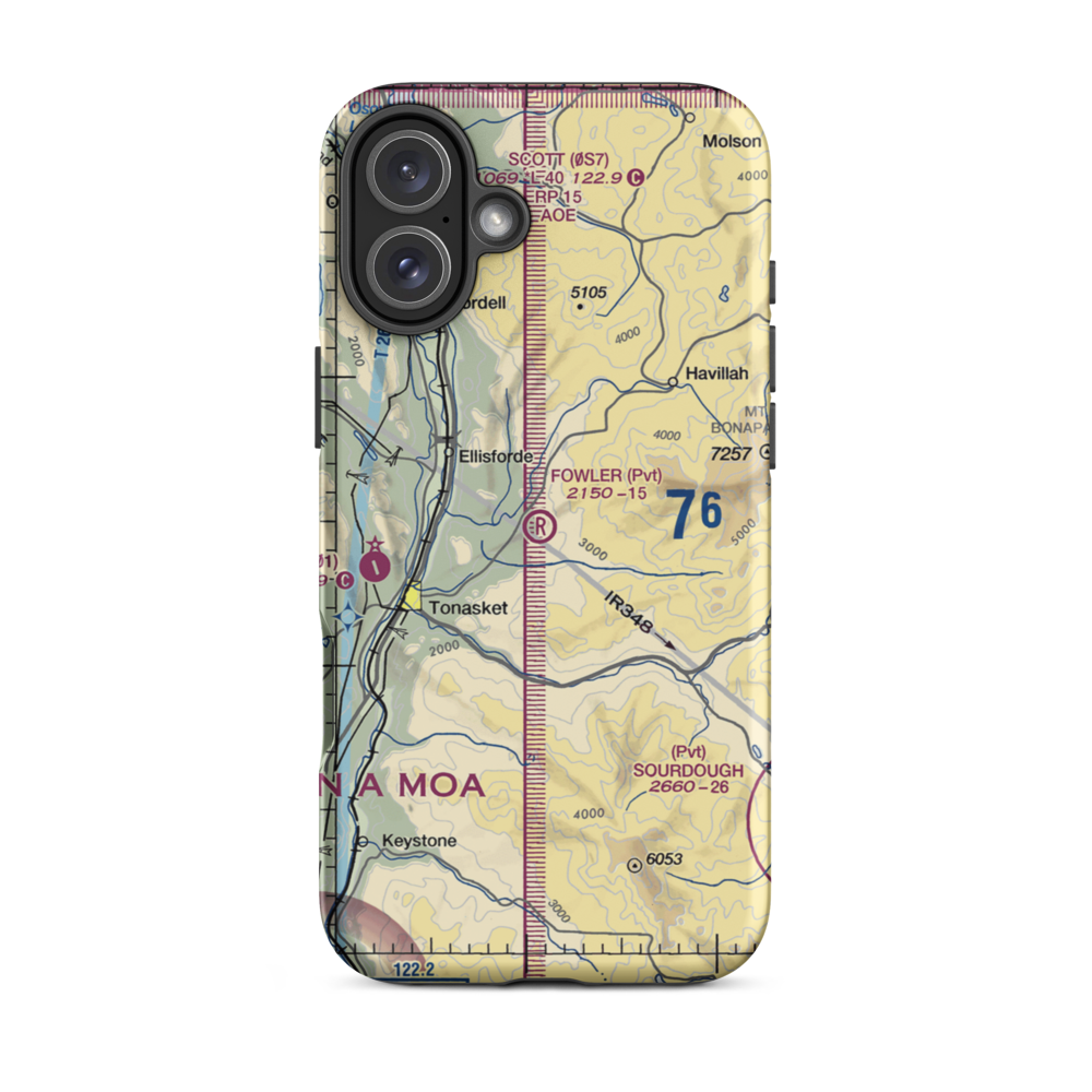 Fowler Field (02WN) VFR Sectional  Tough iPhone Case iPhone 16 Plus model shown
