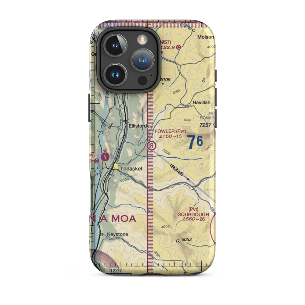 Fowler Field (02WN) VFR Sectional  Tough iPhone Case iPhone 16 Pro Max model shown