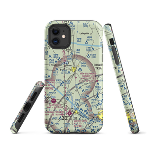 Fox Stephens Field Gilmer Municipal Airport (JXI) VFR Sectional  Tough iPhone Case