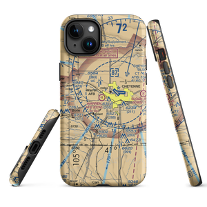 Francis E Warren Air Force Base (FEW) VFR Sectional  Tough iPhone Case