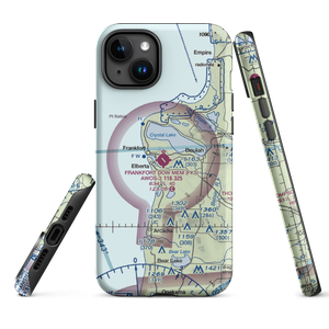 Frankfort Dow Memorial Field (FKS) VFR Sectional  Tough iPhone Case