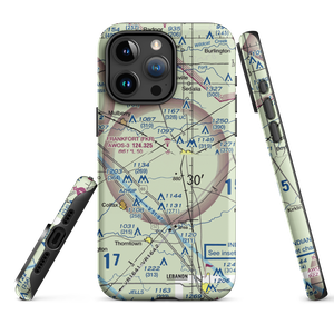 Frankfort Municipal Airport (FKR) VFR Sectional  Tough iPhone Case