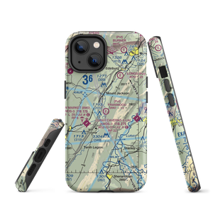 Franwood Farms Inc. Airport (9VA4) VFR Sectional  Tough iPhone Case