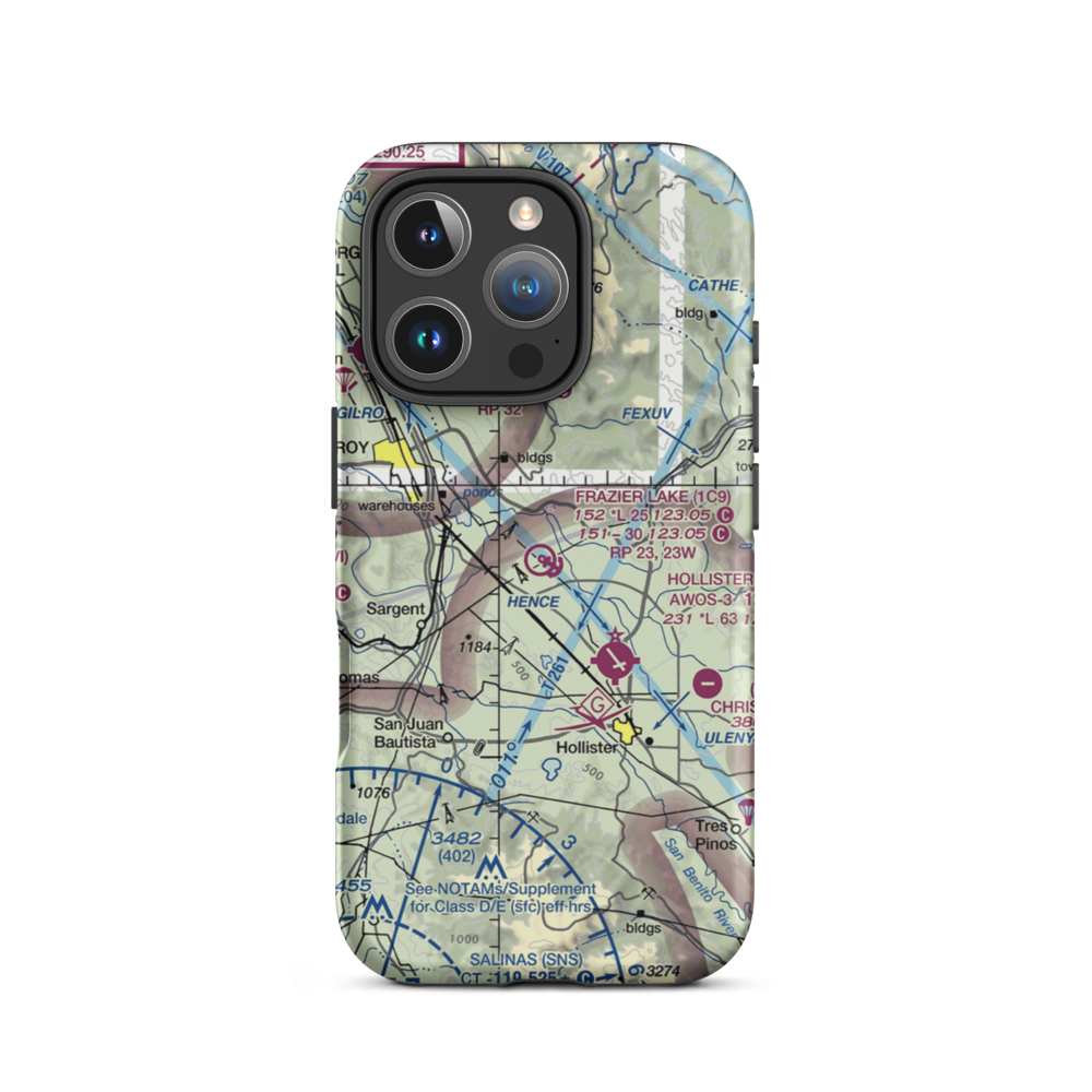 Frazier Lake Airpark (1C9) VFR Sectional  Tough iPhone Case iPhone 16 Pro model shown