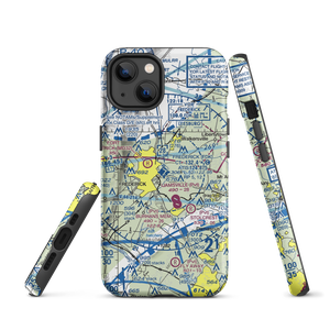 Frederick Municipal Airport (FDK) VFR Sectional  Tough iPhone Case