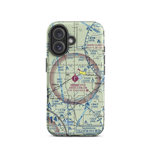Fremont Municipal Airport (FFX) VFR Sectional  Tough iPhone Case
