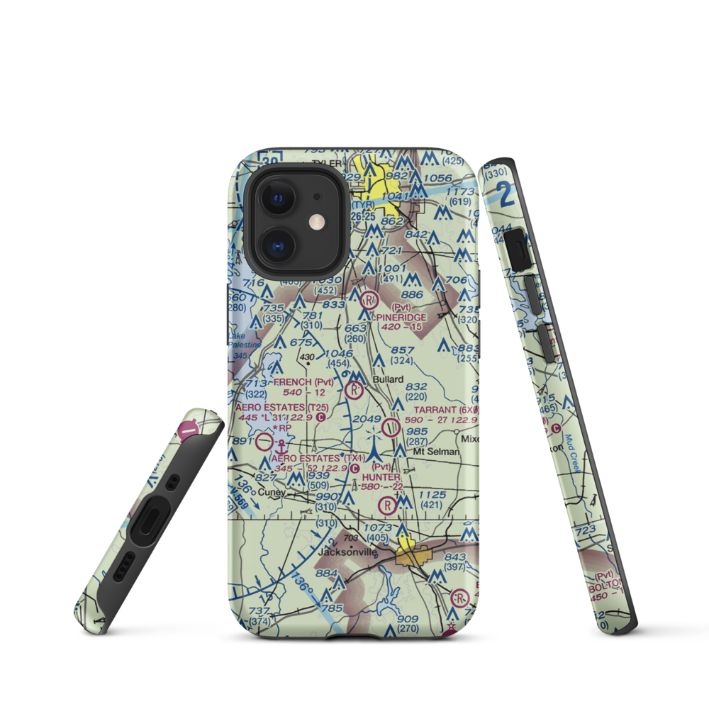 French Field (0XS9) VFR Sectional  Tough iPhone Case iPhone 12 mini model shown