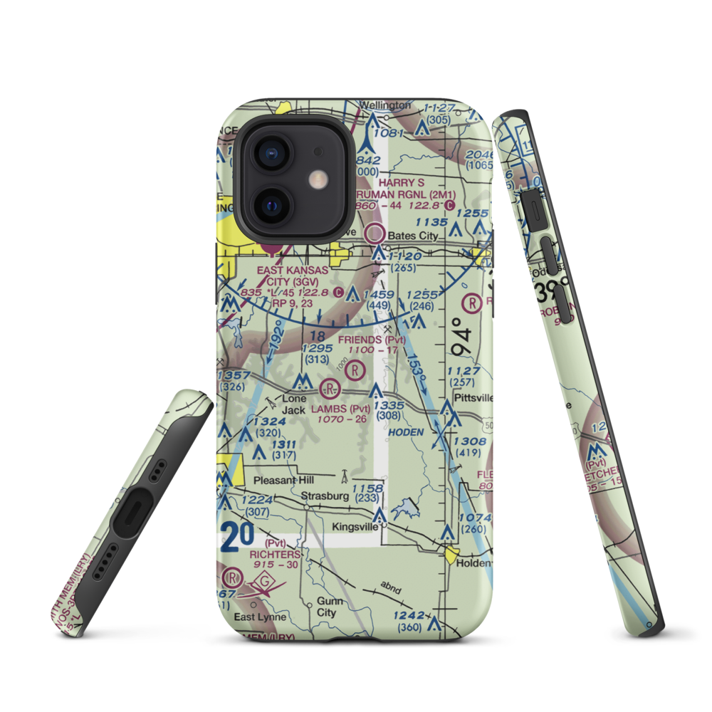 Friends Field (4MO9) VFR Sectional  Tough iPhone Case iPhone 12 model shown