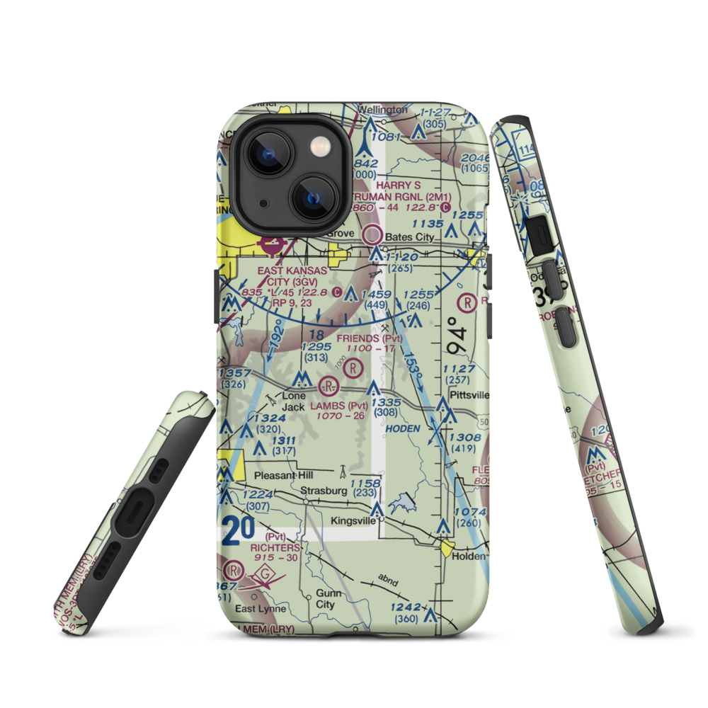 Friends Field (4MO9) VFR Sectional  Tough iPhone Case iPhone 13 model shown