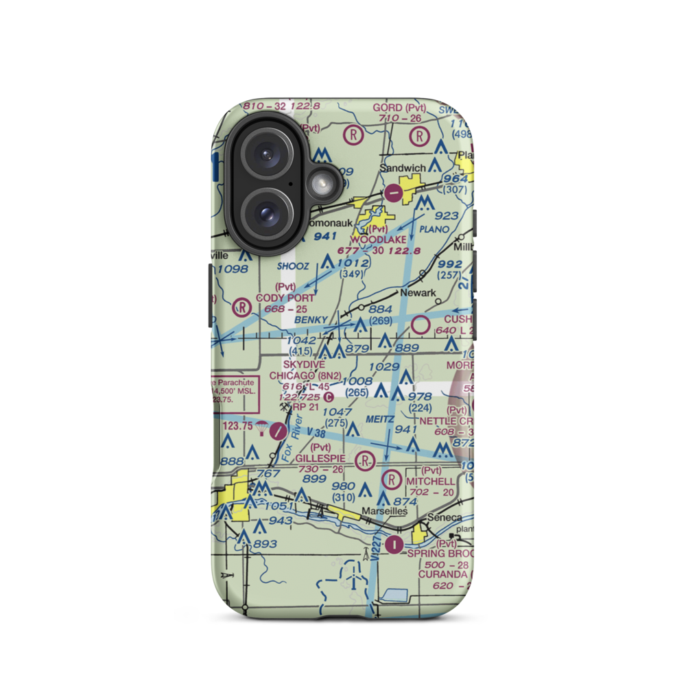 Friends Field (7IL9) VFR Sectional  Tough iPhone Case iPhone 16 model shown