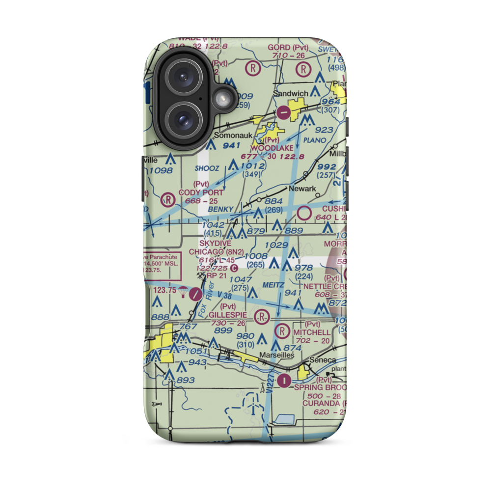 Friends Field (7IL9) VFR Sectional  Tough iPhone Case iPhone 16 Plus model shown